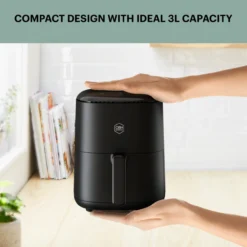 Air fryer OBH Nordica AG1458S0 Easy Fry Compact, digitaalinen, 3 l, musta