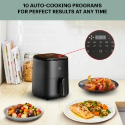 Air fryer OBH Nordica AG1458S0 Easy Fry Compact, digitaalinen, 3 l, musta