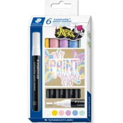 Akryylitussi Staedtler 6 kpl Lumocolor pastelli
