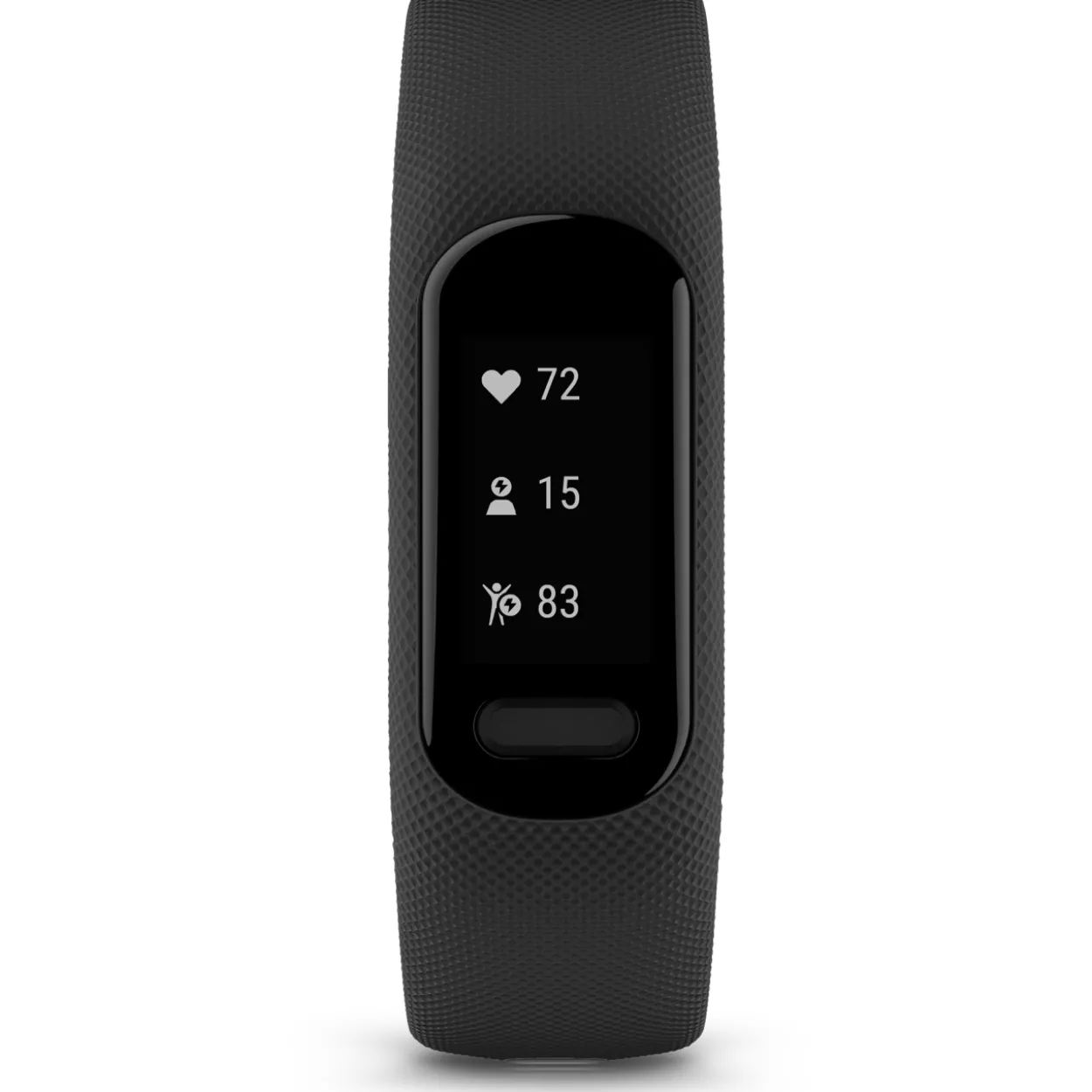 Aktiivisuusmittari Garmin vivosmart 5, musta, koko S/M