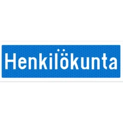 Alumiinikyltti Sekure 50 x 16 cm Henkilökunta