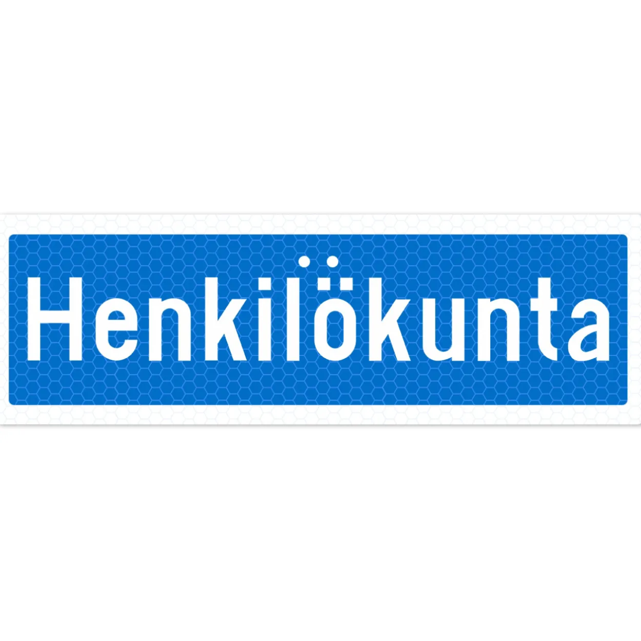 Alumiinikyltti Sekure 50 x 16 cm Henkilökunta