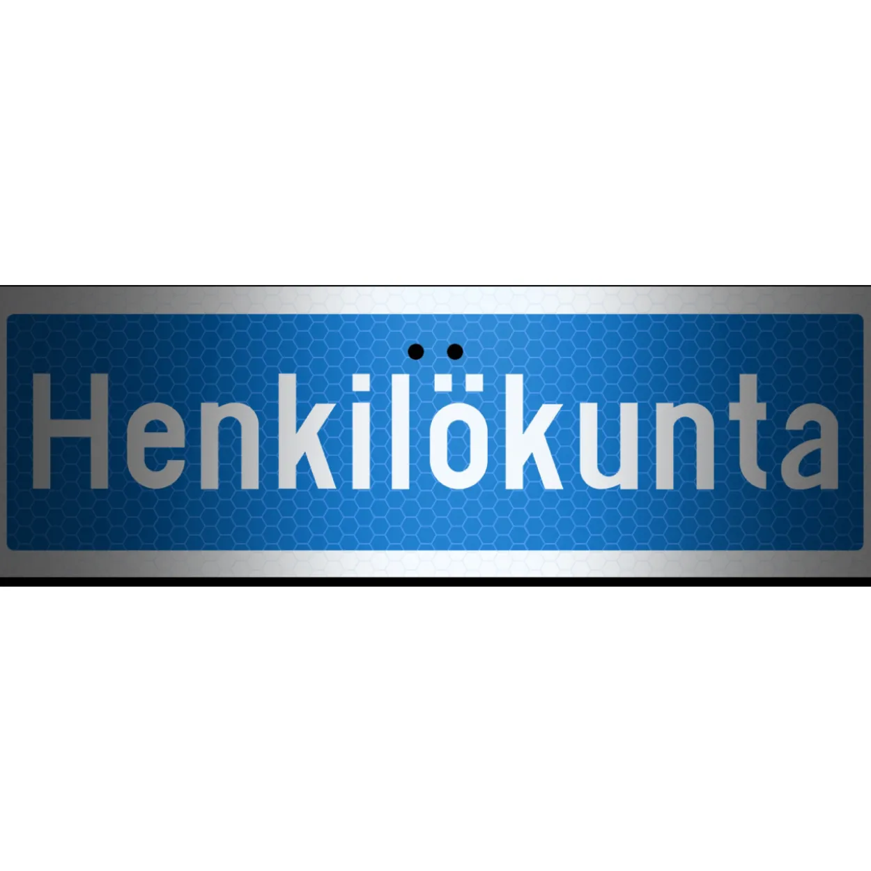 Alumiinikyltti Sekure 50 x 16 cm Henkilökunta