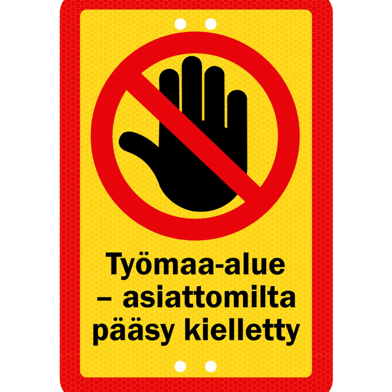 Alumiinikyltti Sekure 20 x 30 cm Työmaa-alue