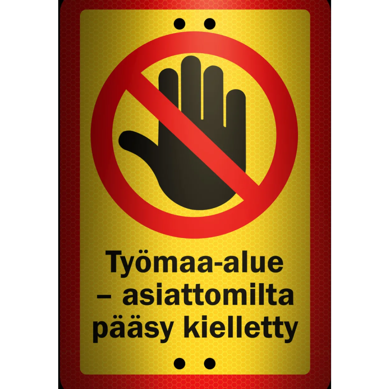 Alumiinikyltti Sekure 20 x 30 cm Työmaa-alue