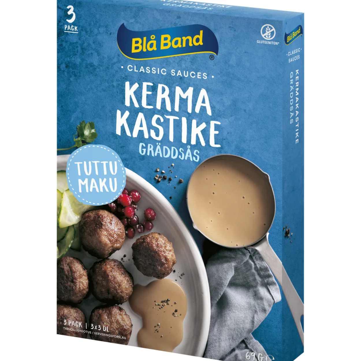 Gluteeniton kermakastike 3 x 23 g