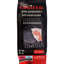 Grillin puhdistusliina Lucifer 25 x 25 cm, 10 kpl