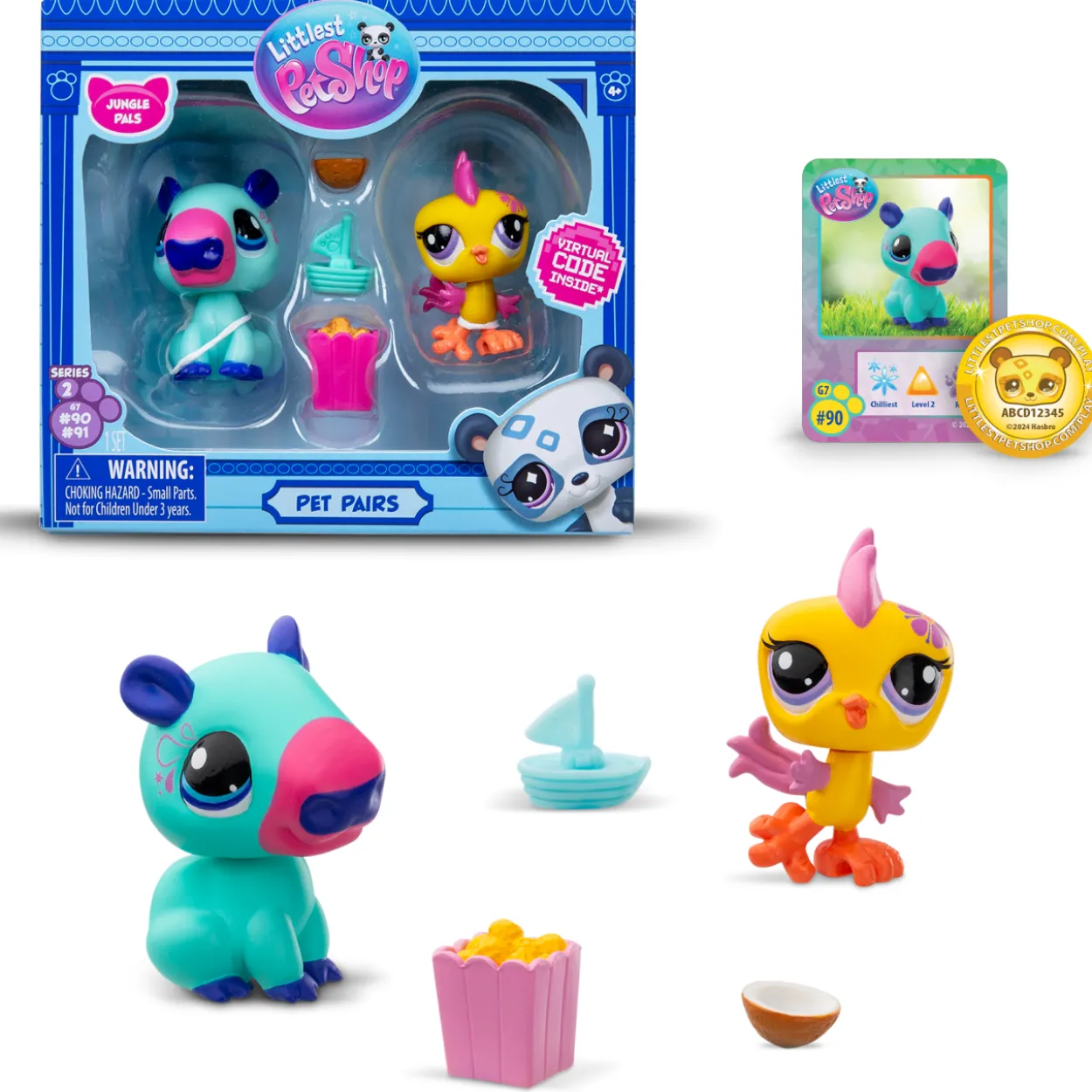 Hahmo Littlest Pet Shop 2 kpl lemmikkipari S2