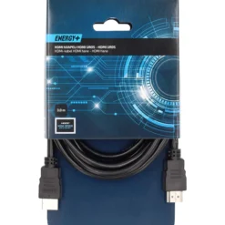 HDMI-kaapeli Energy+ High Speed with Ethernet HDMI uros - HDMI uros, 3 m