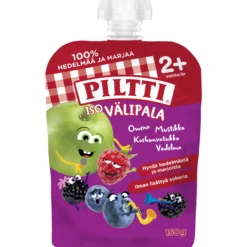 Hedelmäsose Piltti 150 g Iso Välipala omena-mustikka-karhunvatukka-vadelma 2 v