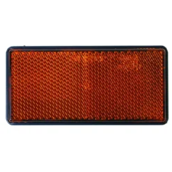 Heijastin keltainen 100 x 40 mm, tarrakiinnitys