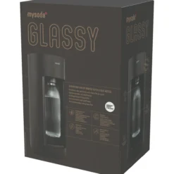 Hiilihapotuslaite Mysoda Glassy, musta