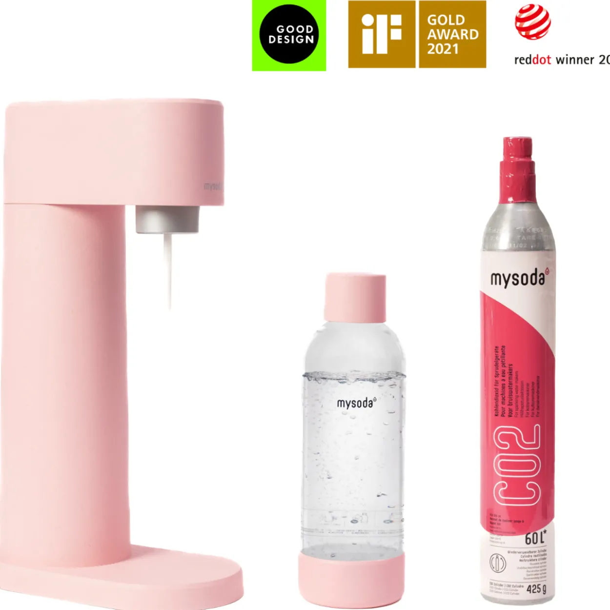 Hiilihapotuslaite Mysoda Woody Pink