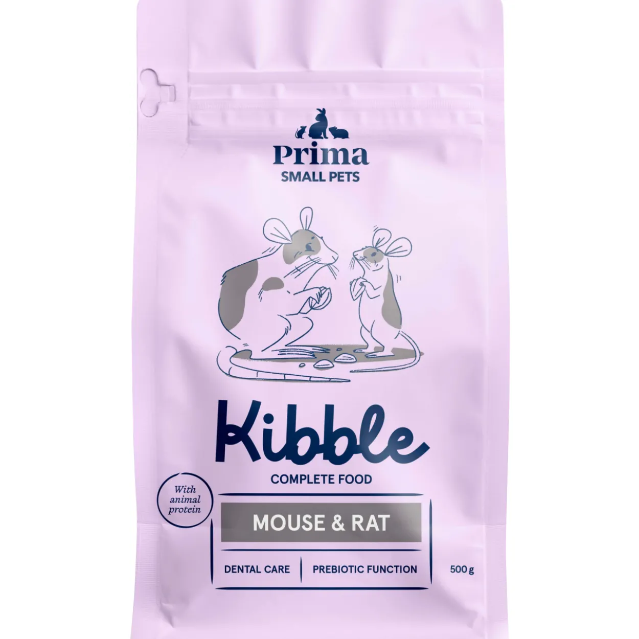 Hiirien ja rottien kuivaruoka Prima Small Pets 500 g Kibble