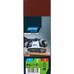 Hiomanauha Norton Expert 75x457mm P80, 3 kpl