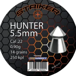 Ilmakiväärin luoti Striker Hunter 5,5 mm (Cal .22) / 0,9 g, 250 kpl/pkt