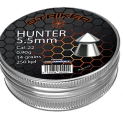 Ilmakiväärin luoti Striker Hunter 5,5 mm (Cal .22) / 0,9 g, 250 kpl/pkt
