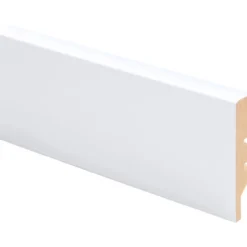 Jalkalista Maler Aava R2 MDF 12x58x2750 Mel valkoinen E0, 5 kpl
