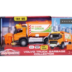 Jätteenkuljetusauto Majorette 19 cm Volvo