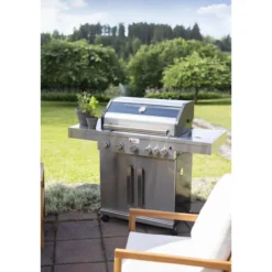Kaasugrilli BBQ King Pro Series, 5 + 1 poltinta, lasi-ikkuna