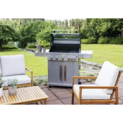 Kaasugrilli BBQ King Pro Series, 5 + 1 poltinta, lasi-ikkuna