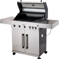 Kaasugrilli BBQ King Pro Series, 5 + 1 poltinta, lasi-ikkuna