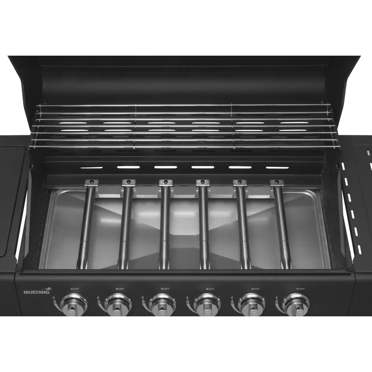 Kaasugrilli Mustang Kingsville 6+1 Black