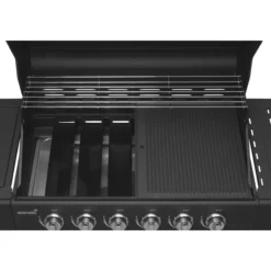 Kaasugrilli Mustang Kingsville 6+1 Black