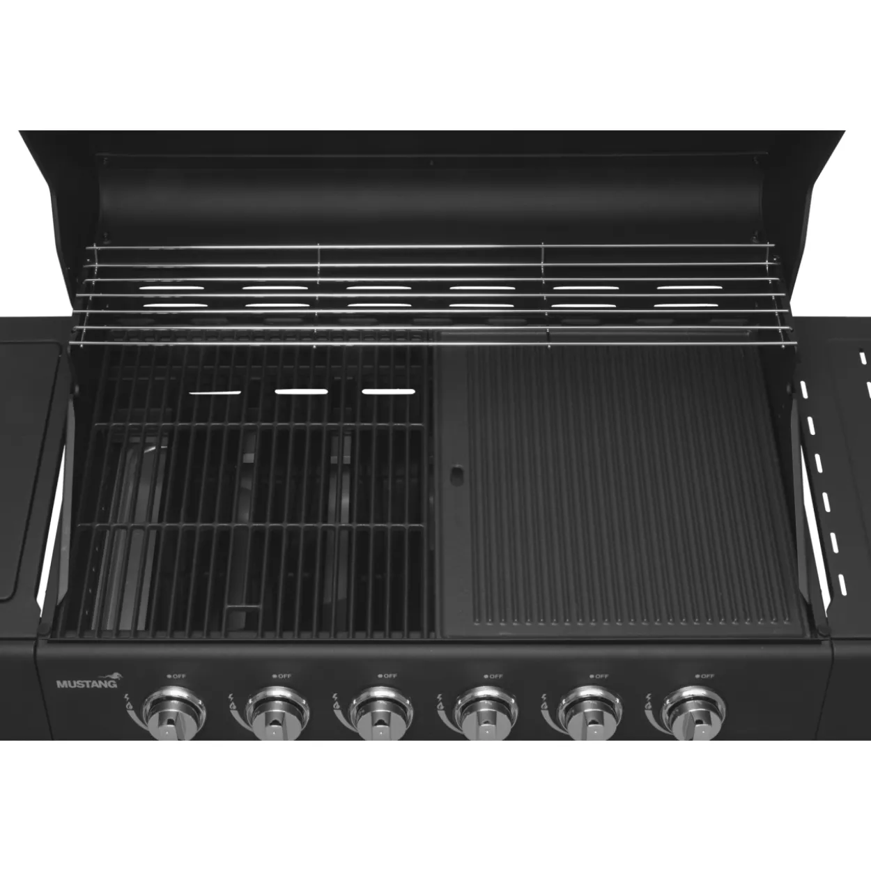 Kaasugrilli Mustang Kingsville 6+1 Black