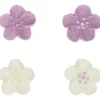 Kakkukoriste FunCakes 24 kpl kukkalajitelma violetti, syötävä