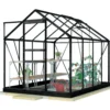 Kasvihuone Lykke Glass 5m2, musta