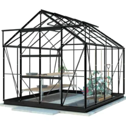 Kasvihuone Lykke Hybrid 8,2m2, musta