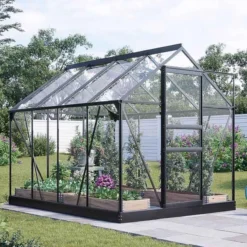 Kasvihuone Lykke Hybrid 5m2, musta