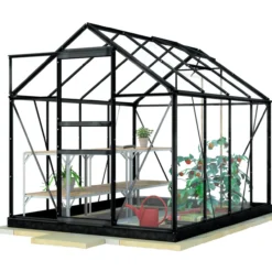 Kasvihuone Lykke Hybrid 5m2, musta