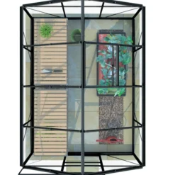 Kasvihuone Lykke Hybrid 5m2, musta