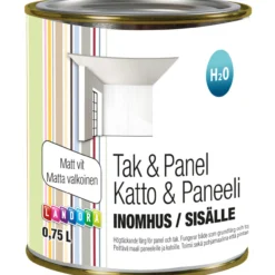 Katto- ja paneelimaali 0,75 l valkoinen