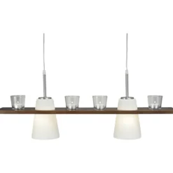 Kattovalaisin Aneta Lighting Plankan, pähkinänruskea/valkoinen