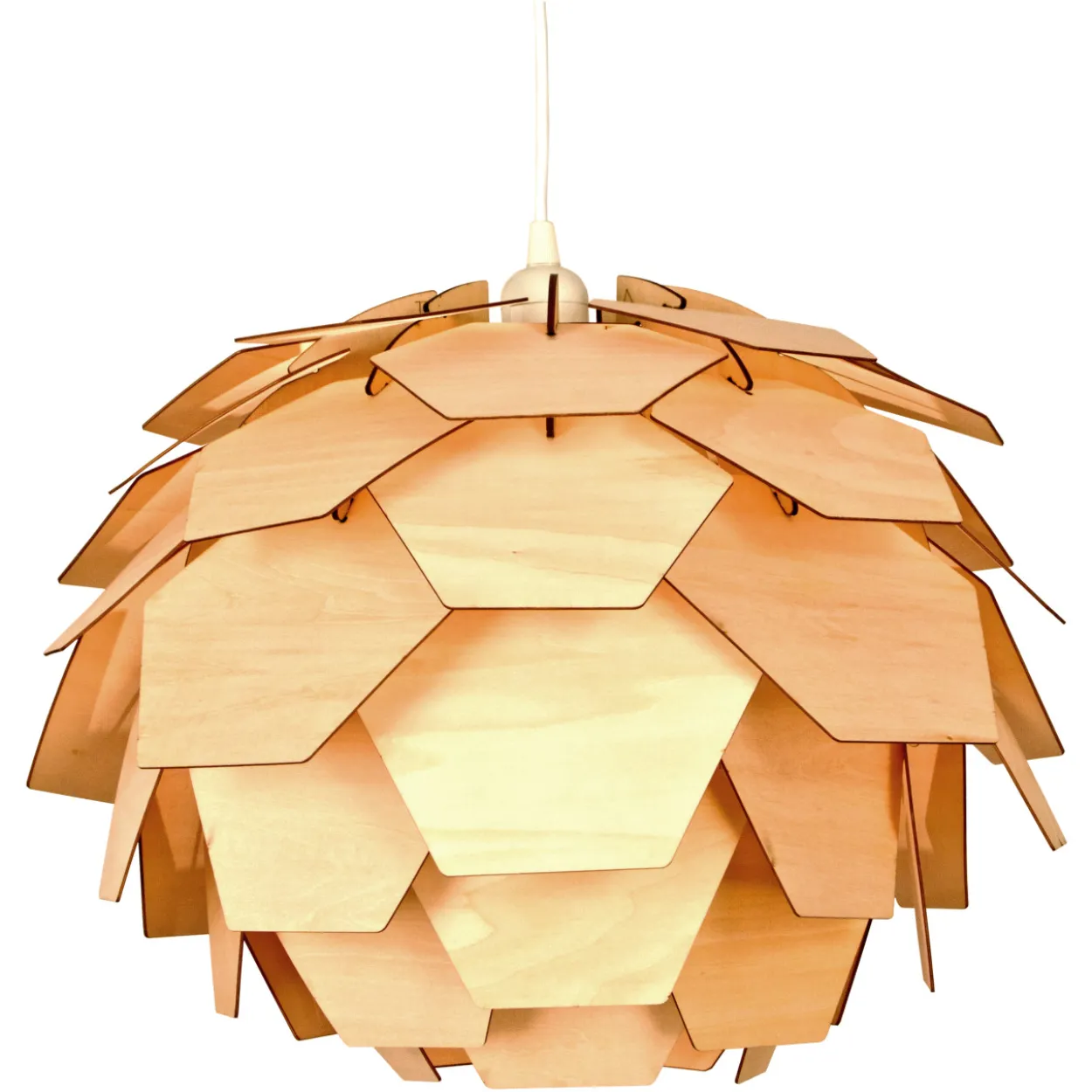 Kattovalaisin Aneta Lighting Carpatica, vaalea puu