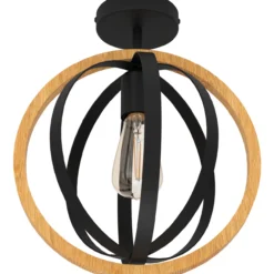 Kattovalaisin EGLO Basildon 40W Ø32cm puu/musta