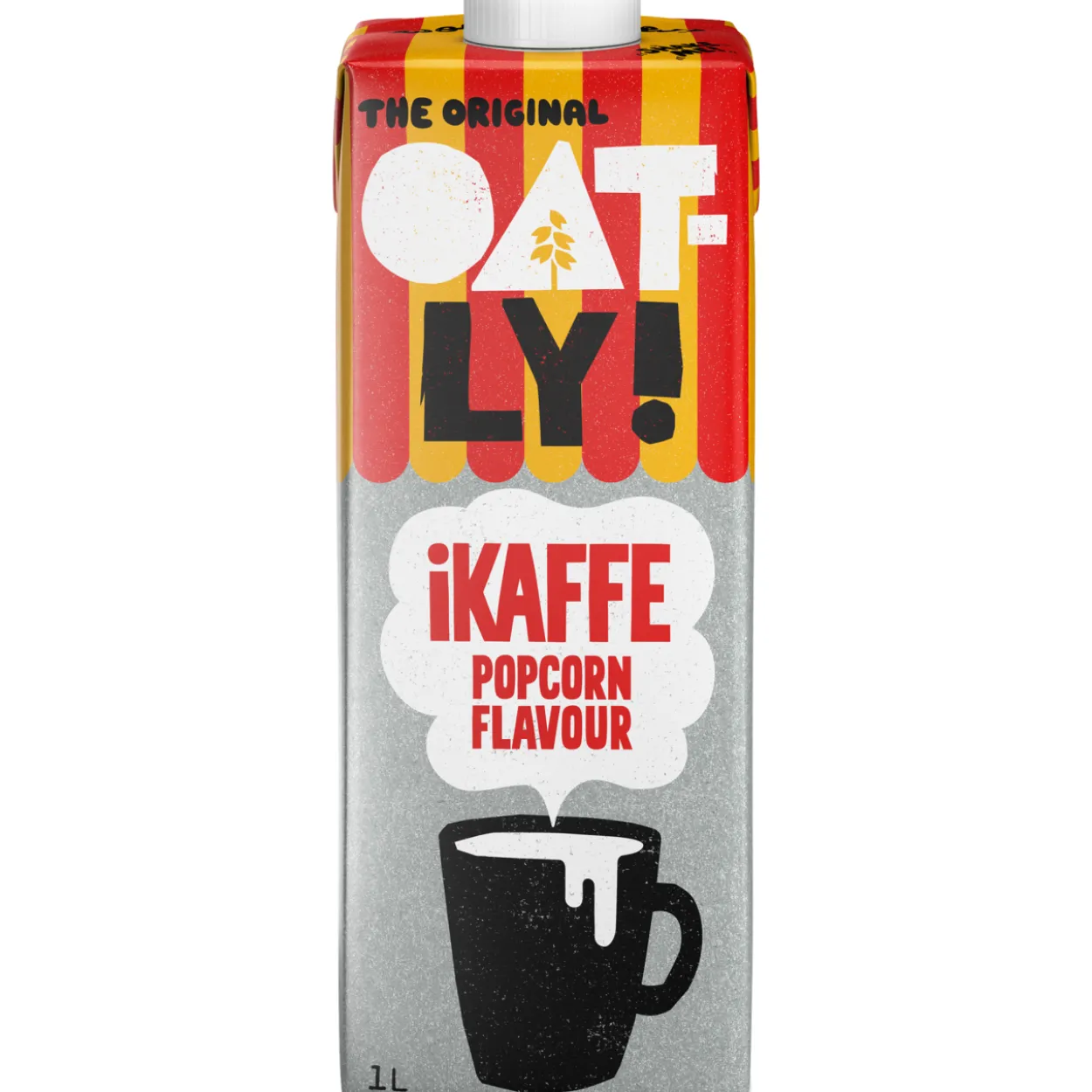 Kaurajuoma Oatly 1 l iKaffe Popcorn