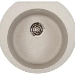 Keittiöallas Aqualine Ø 520 mm X-Granit hiekanvärinen