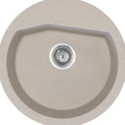 Keittiöallas Aqualine Ø 516 mm X-Granit hiekanvärinen