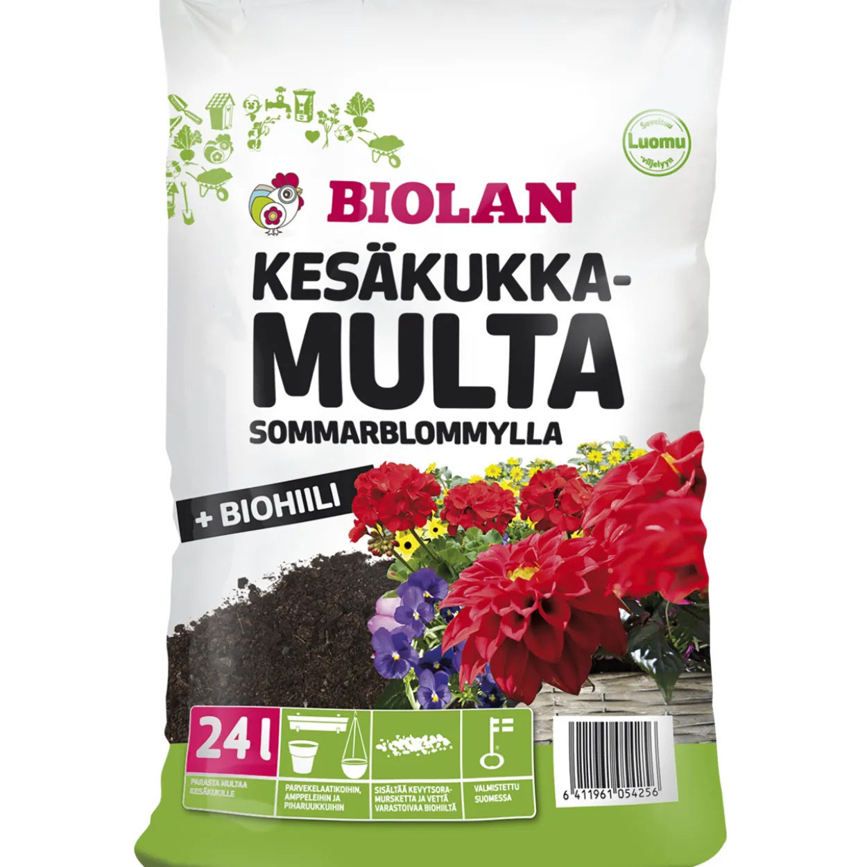 Kesäkukkamulta Biolan 24 l