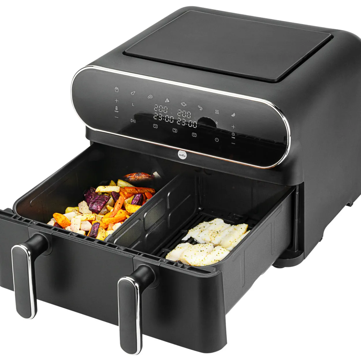 Kiertoilmakypsennin Wilfa Airfryer AF-2X50 Dual
