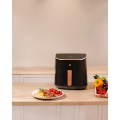 Kiertoilmakypsennin Wilfa Airfryer AFD-80SPLIT musta/ruusukulta