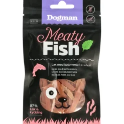 Kissanherkku Dogman 30 g MeatyFish Lohta kissanmintulla