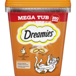 Kissanherkku Dreamies 350 g MegaTub kana