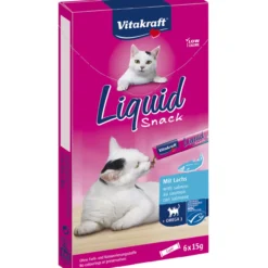 Kissanherkku Vitakraft 6 x 15 g Cat Liquid snack lohi