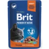 Kissanruoka Brit Premium 100 g lohta kastikkeessa steriloiduille kissoille