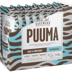 Kissanruoka Dagsmark 8 x 80 g Puuma kastikkeessa leikatulle